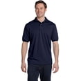 thumbnail image 3 of Hanes Cotton-Blend Men`s Jersey Polo, L, Deep Royal, 3 of 8