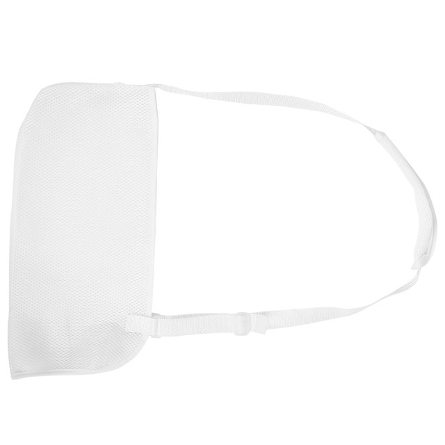 Arm Sling, Breathable To Wear Mesh Arm Sling for Humeral Fractures. Made from lightweight, soft, and breathable mesh material, this white arm sling features an adjustable shoulder strap for a secure fit. Designed to support mild shoulder muscle strain, ligament sprains, shoulder dislocations, and upper arm fractures. Suitable for forearm, humeral, wrist fractures, and finger sprains. The sling is durable and comfortable for extended use.