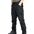 thumbnail image 4 of cllios Pantalon Tactique Extensible pour Homme Résistant à l'Eau Pantalon Cargo en Ripstop Extérieur Léger EDC Pantalon de Travail de Randonnée, 4 of 5
