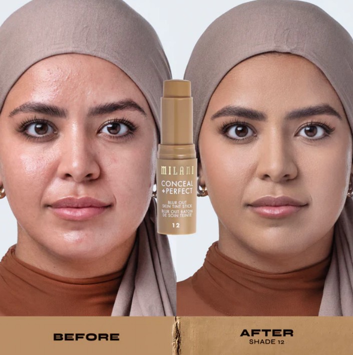 Milani - Conceal + Perfect Blur Out Skin Tint - 12 Medium avec nuance olive - 1 pièce