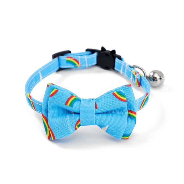 Agiferg Pet Cat Bell Collar Pet Bow Detachable Adjustable Collar