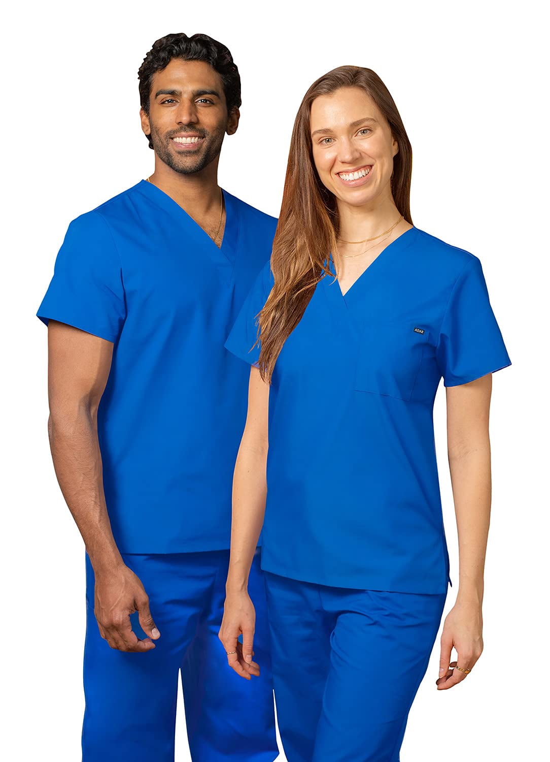 Adar Uniformes Médicaux Unisexes Universels - Haut de Sarrau Tunique à Col en V