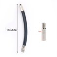 thumbnail image 4 of 16cm Tire Inflator Extension Hose Air Pump Tube Black Fit For Motor Automobile, 4 of 8