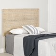 thumbnail image 1 of South Shore Lilak Queen Rattan Headboard, in White Washed Rattan, 1 of 10
