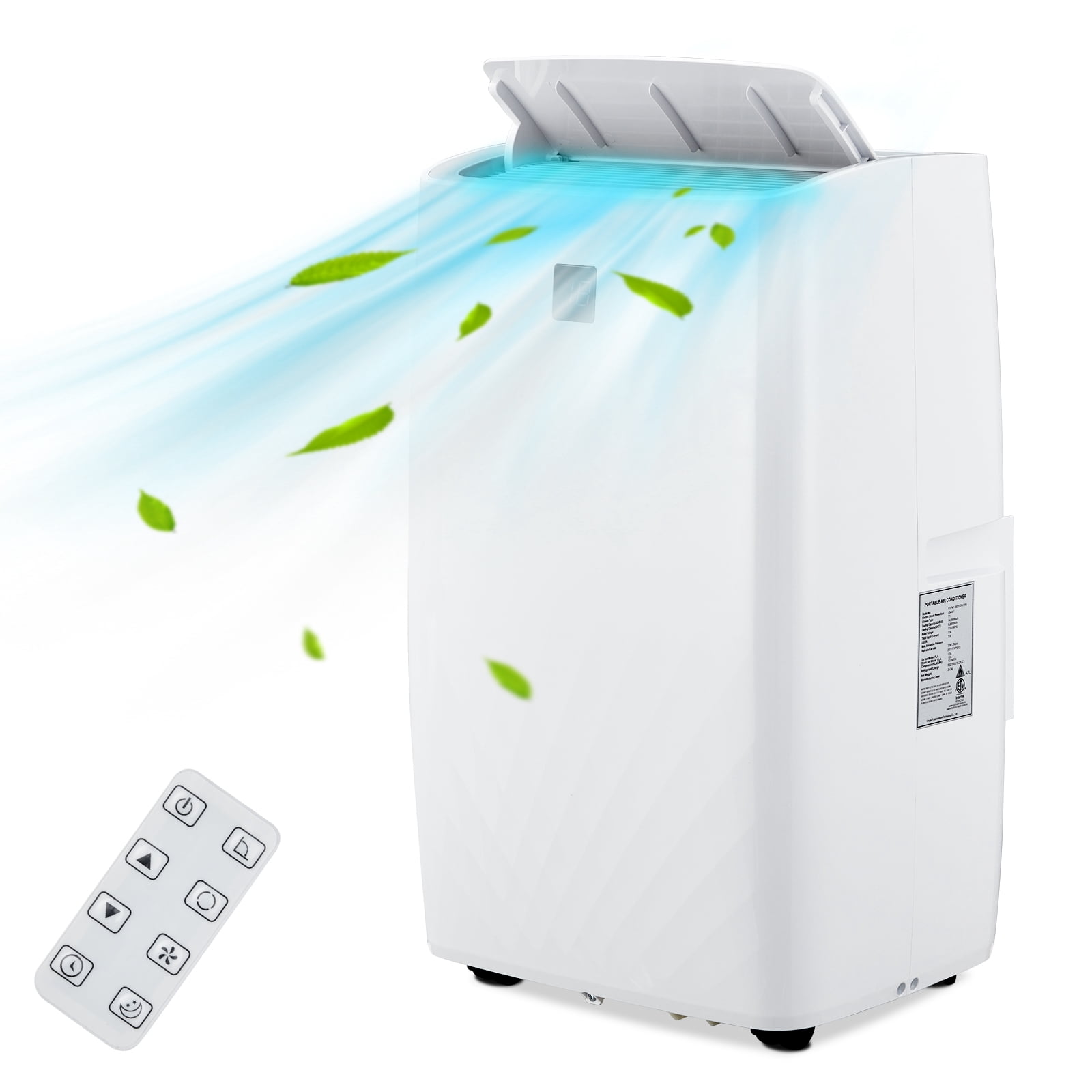 Air Conditioner, 14,000 BTU Portable Air Conditioners, Cooling, Fan & Dry 3 Modes, Portable AC Units for Rooms with Installation Kits, 24H Timer & Remote Control
