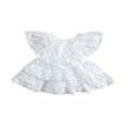 thumbnail image 1 of Bébé Filles Princesse Robe Volant Manches Dentelle Floral à Plusieurs Niveaux Robe d'Été Vêtements, 1 of 7