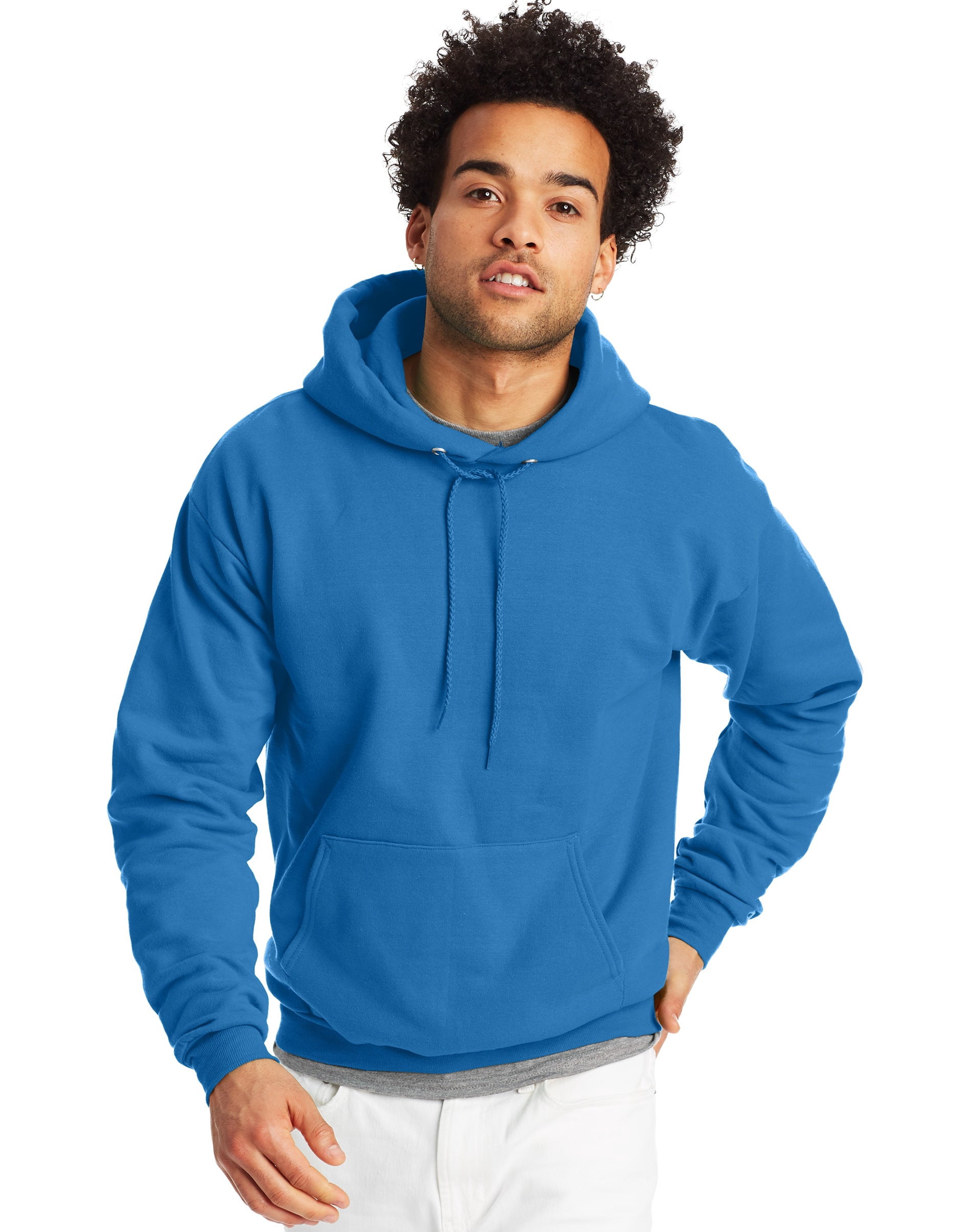 Hanes Mens EcoSmart Fleece Hoodie, 2XL, Denim Blue