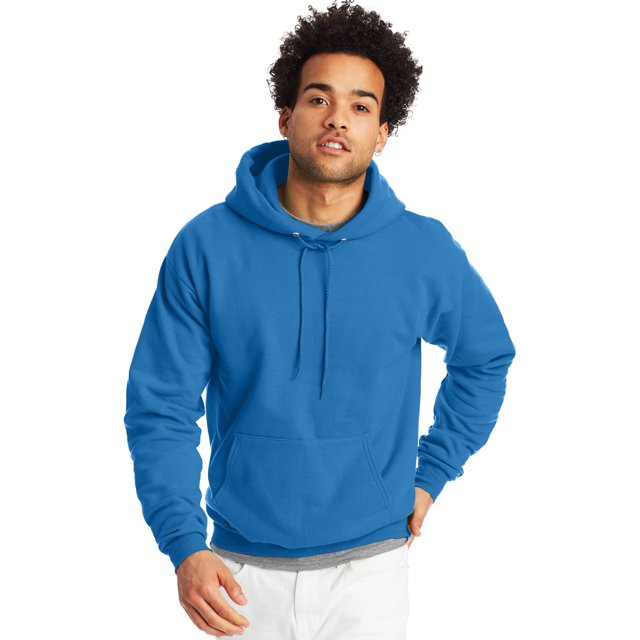 Hanes Mens EcoSmart Fleece Hoodie, 2XL, Denim Blue