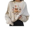 thumbnail image 1 of Sweat-shirts Graphiques Halloween pour Femmes Pulls à Manches Longues Casual Citrouille, 1 of 6