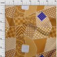 thumbnail image 3 of oneOone Polyester Spandex Orange Fabric Block Sewing Material Print Fabric By The Yard 56 Inch Wide, 3 of 5