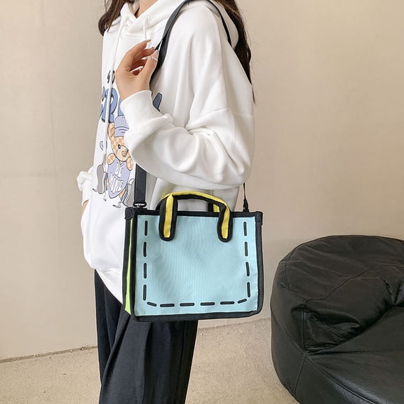 TopLLC Storage Bins Sac 2D à l'Apparence Élevée et Élégant pour Femmes, Sac Bandoulière Mignon et Portable pour le Trajet, Sac d'Épaule, Sacs de Rangement