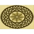 thumbnail image 1 of Ahgly Company Tapis Rectangulaire Lavable en Machine Intérieur Transitionnel Marron, 2 Pieds x 3 Pieds, 1 of 7