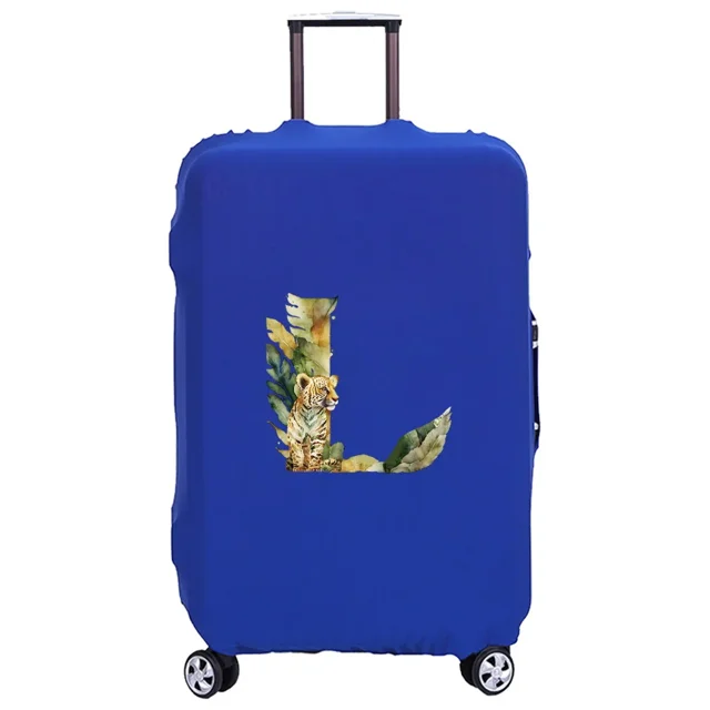 Luggage Cover Washable Case Cover Protective Case Scratch Proof Case Cover Suitable for JungleTiger Print Pattern Fits 18-32inch jungle tiger letterL S