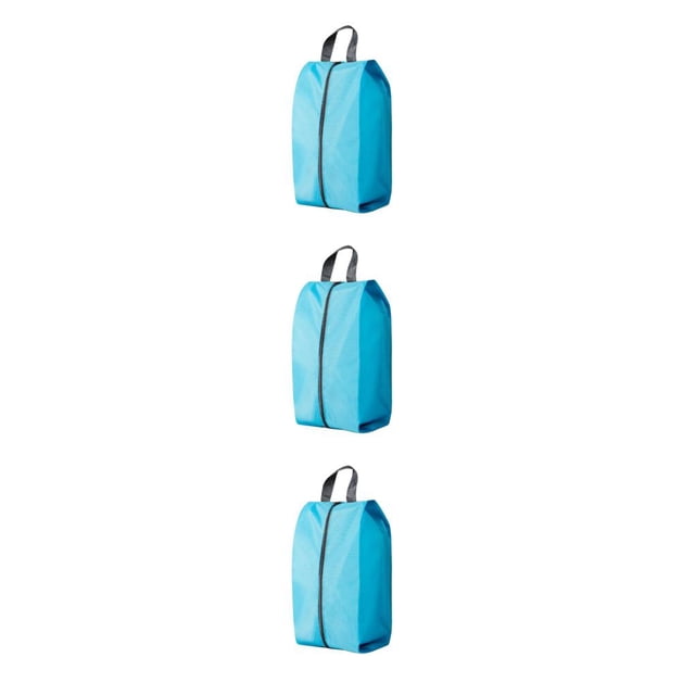 Guardoinrt Sac à Chaussures Léger et Portable pour Voyage Chaussures Partout avec Facilité Réutilisable Pochettes de Chaussures de Voyage Vert Azur TG 3Set