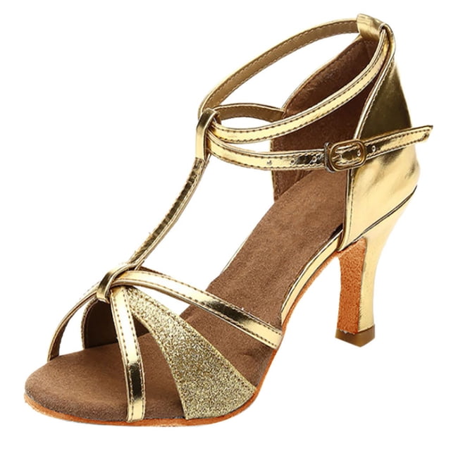 Kcodviy Chaussures Chaussures de Danse Femmes Robe Chaussures Décontractées Danse Latin Fête Satin Femmes Chaussures Décontractées 9 Fille Tango Talons Moyens Chaussures Décontractées Femmes Chaussures Décontractées pour Femmes