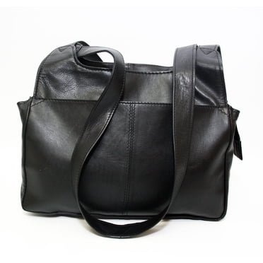Ashlin Sac à bandoulière en cuir à double sangle pour femmes