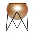 thumbnail image 2 of Linnome Large Planter with Stand Metal Floor Flower Pot with Drainage Holes for Living Room Office Balcony, 2 of 6