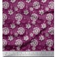 thumbnail image 1 of Soimoi Moss Georgette Fabric Artistic Floral Print Fabric by The Yard 42 Inch Wide, 1 of 3