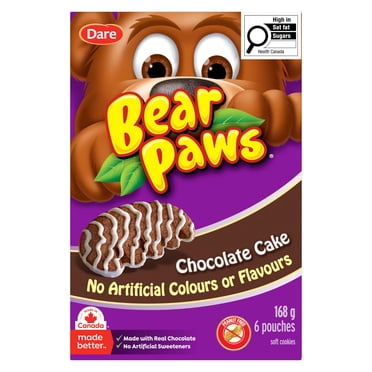 Dare Bear Paws Chocolate Cake Soft Cookies, 168g (5 pack)