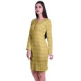 thumbnail image 4 of Moomaya Womens Full Sleeve Printed Midi Length Printed Bodycon Dress, 4 of 6