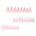thumbnail image 2 of HLONK 24Pcs Gel Press on Nails  Gel French Long Fake Nails  Press on Tips With Glue  Rhinstone with Butterfly  NO.13, 2 of 6