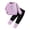 Purple, variant on Girls Outfits Sets Winter Cute Cartoon Fleece Hoodie And Pants Toddler Outfit For Daily Wear And Outdoor Activities Girls Outfits&Set Purple 110/4 Y—5 Y