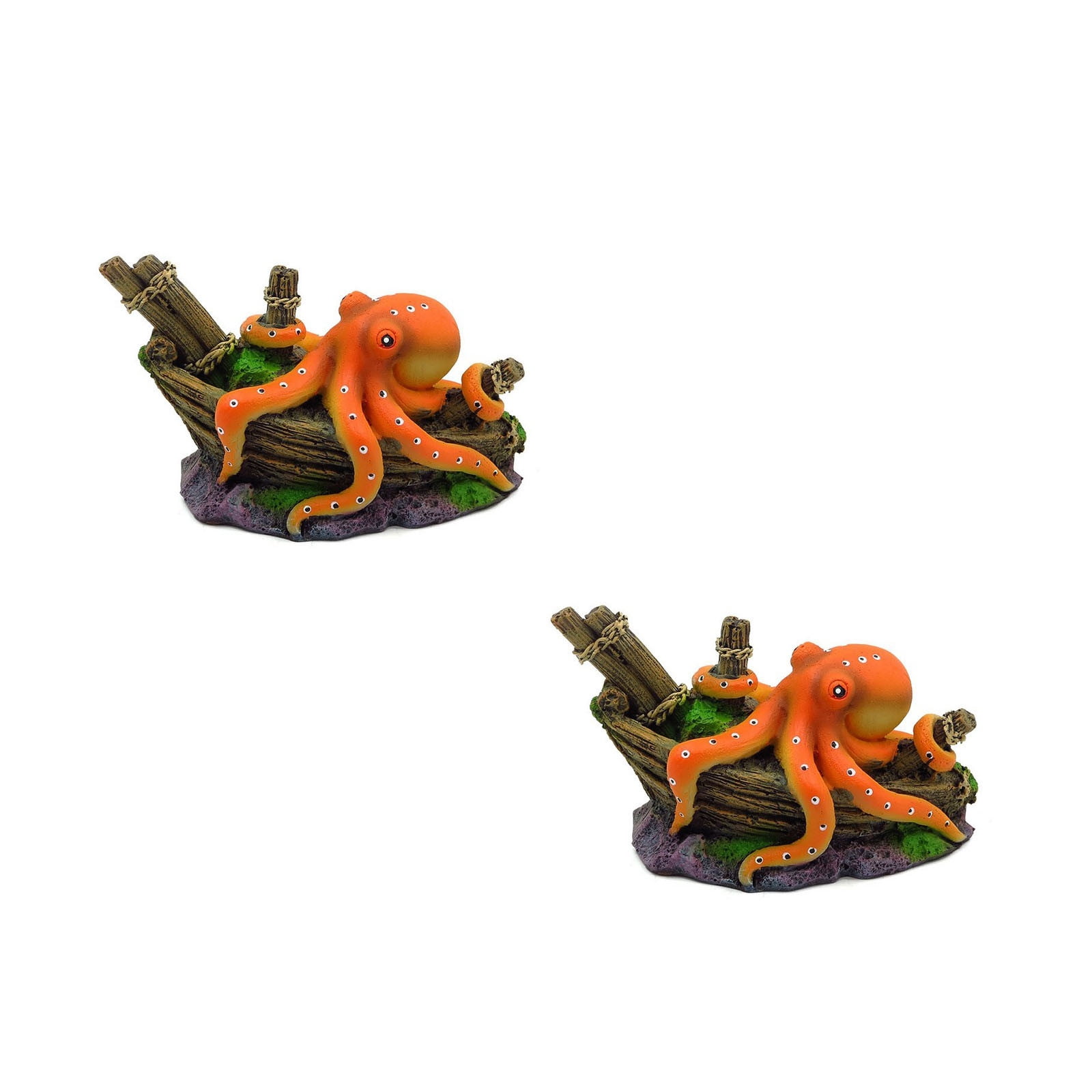Fish Tank Decorations Mini Resin Decoration Aquarium Small Fish Tank Decoration 2 Pieces Fish Tank Accessories