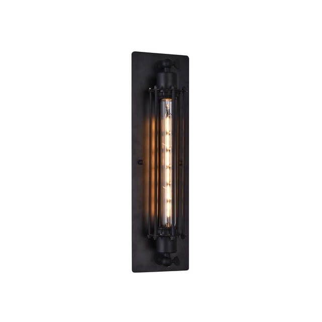 CWI Lighting Kiera Applique Murale Collection Fini Noir 1 Lumière Luminaire Intérieur