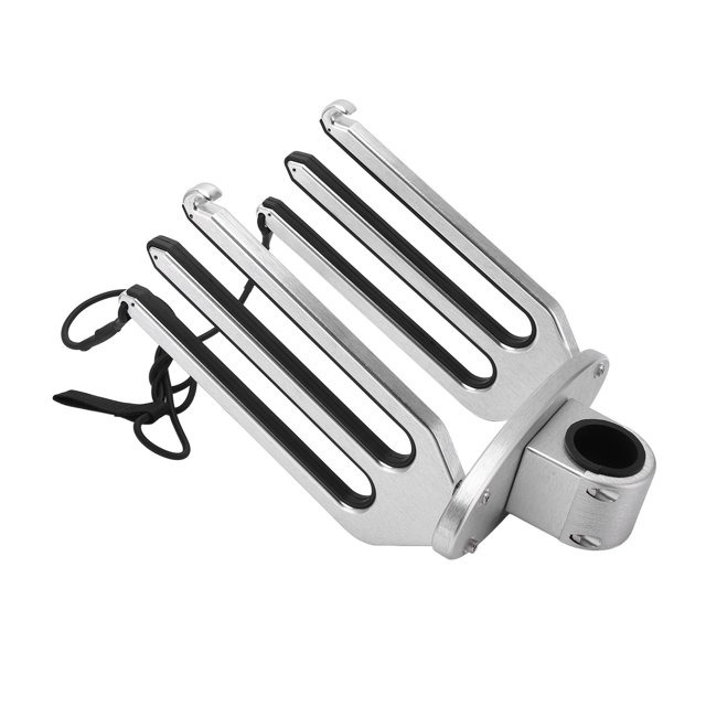 Aramox Wakeboard Rack, Cnc Brushed Aluminum Wakeboarding Tower Holder Kneeboard Rack Adjustable Yacht Accessories For Boat Suitable For Pipe Diameter: 63Mm 68Mm