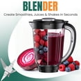 thumbnail image 3 of LINKChef Smoothie Blender 57oz Food Processor Combo with Powerful Chopper Grinder, 3 of 12
