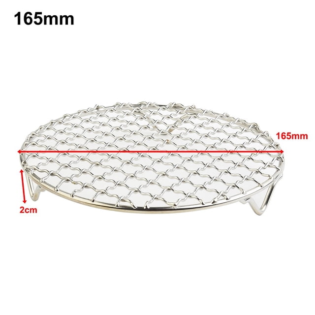 Feimier Round Cooling Rack - Stainless Steel Wire Oven Grill Sheet for Baking, Roasting, BBQ - Durable 3-Leg Design 6.5 inch- Versatile Kitchen Bakeware for Pies, Cakes, Pizza