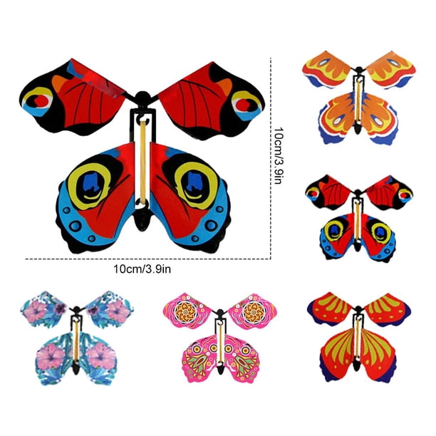 Lot De 30 Papillons Magiques Volants – Carte Surprise, Jouet à Remonter, Couleurs Aléatoires – Pour Anniversaire, Mariage