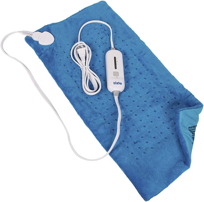 Heating Pad, 12" X 24" Large Size Ultra Soft Heat Therapy Wrap for Back, Abdomen, Hand, Shoulder Legs, Waist, Dry/Moist Heating Pad with Auto Shut Off Sky Blue