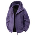thumbnail image 1 of LNWUY Manteau Imperméable de Randonnée pour Homme avec Fermeture Éclair, Poche, Coupe-Vent, Camping, Vélo, Course, Randonnée, Manteaux Violet TTG, 1 of 9