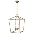 thumbnail image 1 of DecoMust Lanterne Ajourée Pendentif Escalier Entrée Cuisine Hall Hall Luminaire Chandelier (Or), 1 of 4