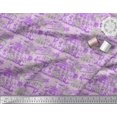 thumbnail image 2 of Soimoi polyester Crepe Fabric Human & Stamps Vintage Print Fabric by Yard 52 Inch Wide, 2 of 3