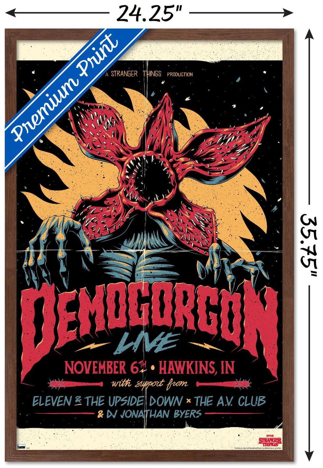 Netflix Stranger Things - Demogorgon Live Wall Poster