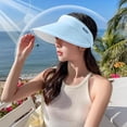 thumbnail image 1 of Sun Hat Sun Protection Sunshade Outdoor Travel Riding Beach Empty Sun Hat , Can Adjustment Fit Visor,With Sweatband, 1 of 8