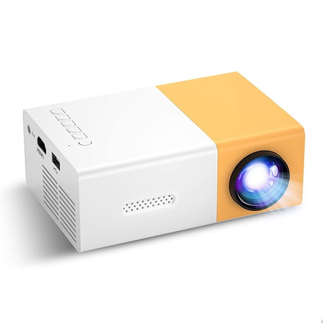 yeacher YG300 Portable Mini Projector for Home & Outdoor Use, HD Wall Projection, TFTLCD Technology, 400-600 Lumens, 24-60 Inch Screen, 1920x1080 Resolution, LED Light Source, 30000 Hours Lifespan,