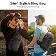 thumbnail image 4 of K&F Concept Camera Sling Bag, Waterproof Crossbody Bag Camera Shoulder Backpack DSLR/SLR Camera Case Photography Bags, 4 of 9