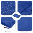 thumbnail image 4 of Unique Bargains Waterproof Zipper File Bags, A5 Document Holders for Office, Blue 3 Pack, 4 of 6