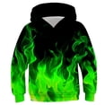 thumbnail image 1 of RXIRUCGD Chemise pour Enfants à Manches Longues T-shirt à Motif Imprimé Col Rond Cool Garçon Chandail à Capuchon ( Vert, Taille : 4 Ans ), 1 of 2