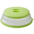 thumbnail image 1 of Retrok Microwave Cover Foldable Microwave Lid with Hook Design Multi-purpose Microwave Sleeve Collapsible Food Plate Cover BPA-Free & Non-Toxic for Fruit Vegetables Kitchen Cooking (Green), 1 of 8