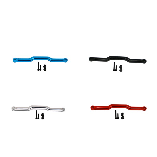 maskred Tige de Liaison de Direction pour 1/12 ECX Rc RGT136100 Performance de Voiture Rc avec Tige de Liaison de Direction en Alliage d'Aluminium pour 1/12 ECX Rc Argent 1Set