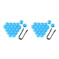 thumbnail image 4 of Maytalsory 20 Pieces Car Wheel Nut Caps Auto Hub Screw Cover Replacement Dust-proof Blue 21mm 2Set, 4 of 6