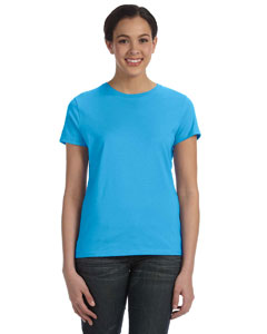 Hanes T-shirt Nano-T pour Femmes, G, Bleu Aquatique