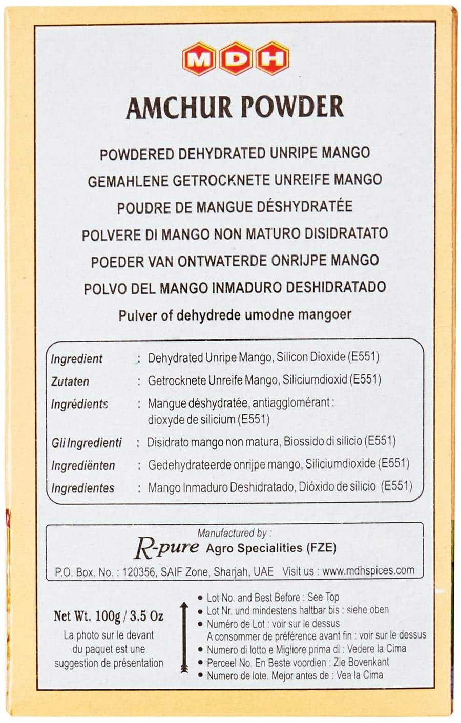 MDH POUDRE DE MANGUE