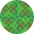 thumbnail image 1 of Ahgly Company Tapis Rond Lavable en Machine Intérieur Transitionnel Vert Lime Foncé, 7 Pieds Rond, 1 of 7