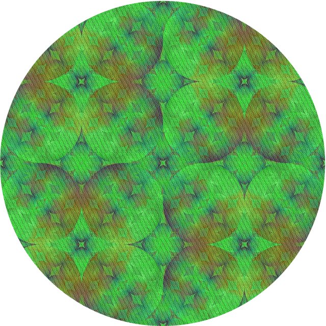 Ahgly Company Tapis Rond Lavable en Machine Intérieur Transitionnel Vert Lime Foncé, 7 Pieds Rond