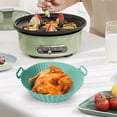 thumbnail image 4 of Mint Green Reusable Fryer Liner In Mint Green Silicone For Air Fryer #43u31, 4 of 4